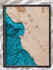 Large Monterey Bay Area 33x24 inches New!!