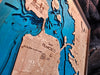 San Francisco Bay 3D Wood Map