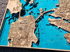 Mini San Francisco Bay 3D Wood Map