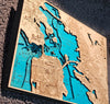 Mini San Francisco Bay 3D Wood Map