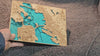 Mini San Francisco Bay 3D Wood Map