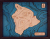 Hawai’i Big Island 3D Wood Map