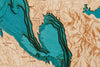 Lake Almanor 3D Wood Map