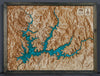 Shasta Lake 3D Wood Map