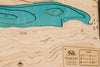 Donner Lake 3D Wood Map