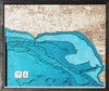 Malibu - Venice - Marina del Rey 3D Wood Map