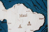 Mini Maui 3D Wood Map