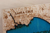 Mini Monterey Bay 3D Wood Map