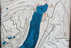 Redfish Lake 3D Wood Map