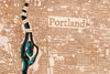 Portland Oregon 3D Wood Map